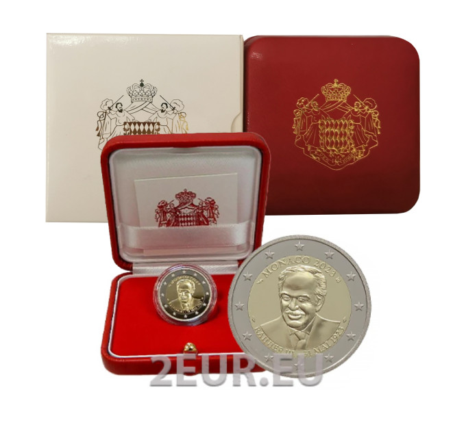 Monaco 2 euros BE 2023 - 100e anniversaire de la naissance du Prince Rainier III