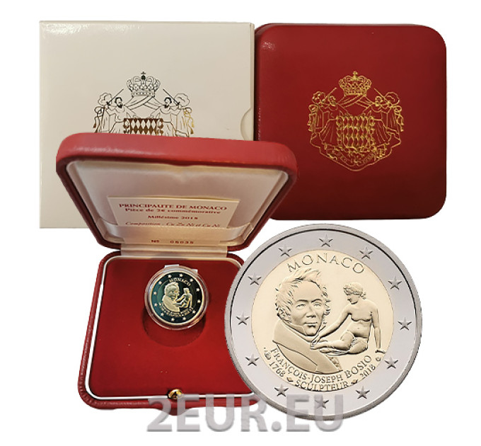 Monaco 2 euros BE 2018 - 250e anniversaire de François Joseph Bosio