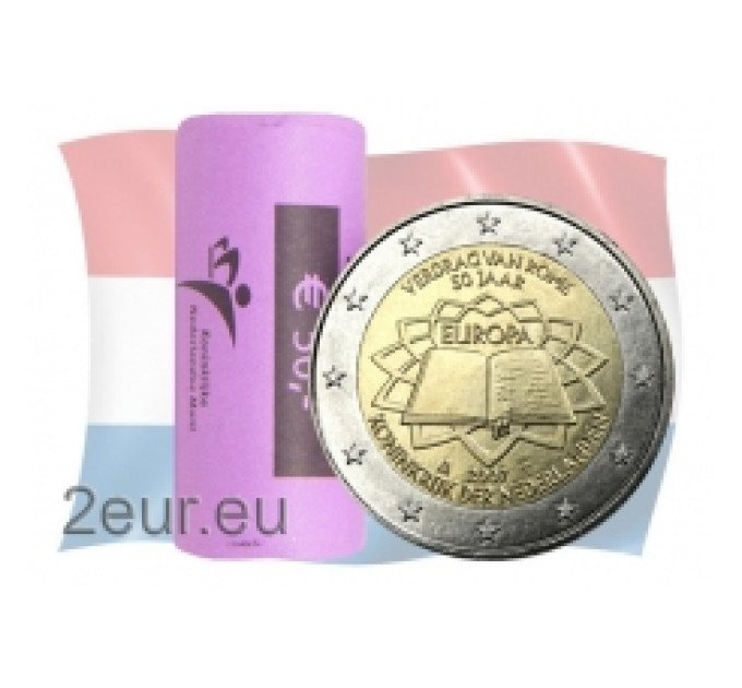 Pays-Bas 2 euros UNC rouler 2007 - Traité de Rome