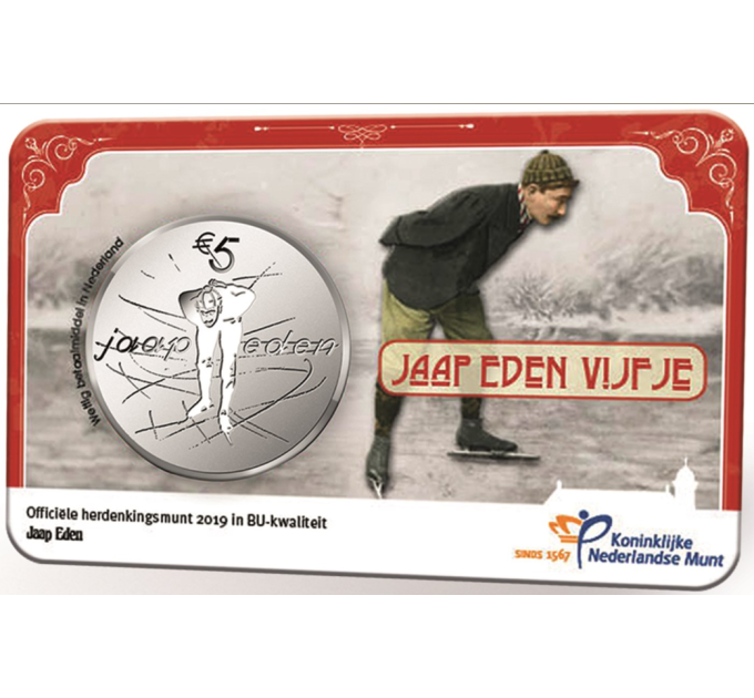 Pays-Bas 5 euros UNC 2019 - Jaap Eden