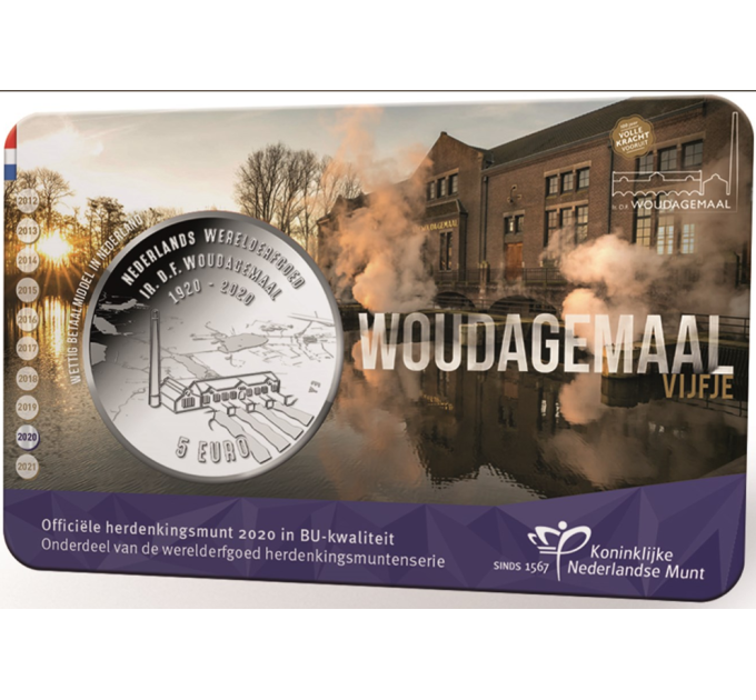 Pays-Bas 5 euros UNC 2020 - Woudagemaal