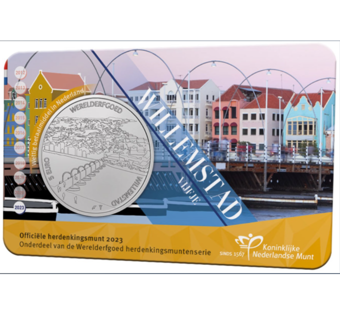 Pays-Bas 5 euros UNC 2023 - Willemstad Fiver