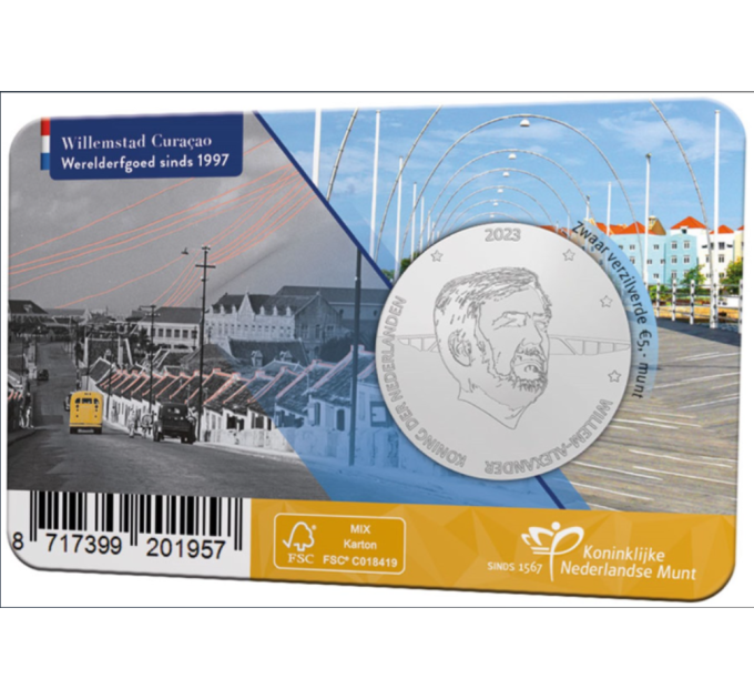 Pays-Bas 5 euros UNC 2023 - Willemstad Fiver
