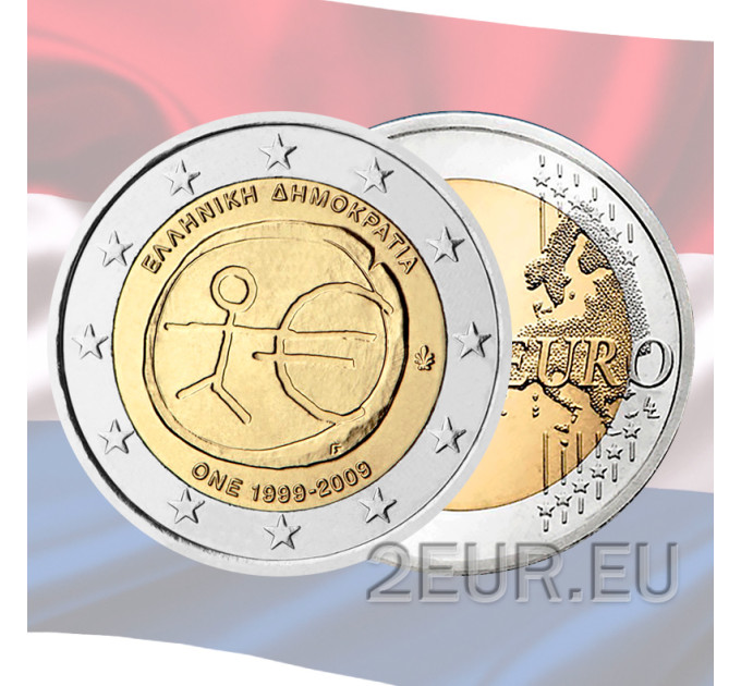 Pays-Bas 2 euros UNC 2009 - 10 ans Euro