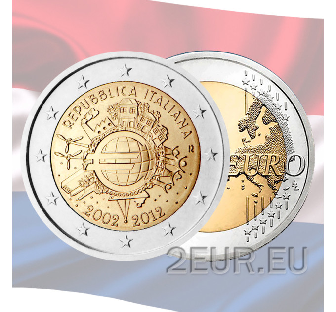 Pays-Bas 2 euros UNC 2012 - 10 Years of Euro Cash