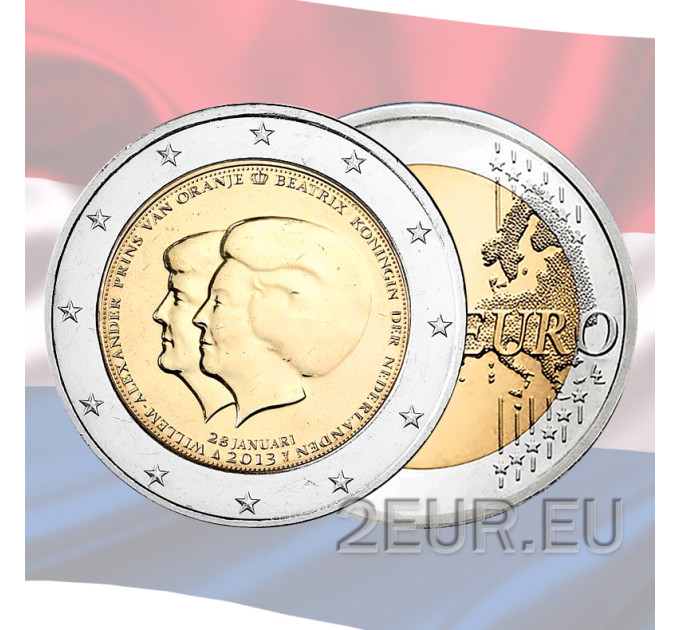 Pays-Bas 2 euros UNC 2013 - Double Portrait - Beatrix et Willem Alexander