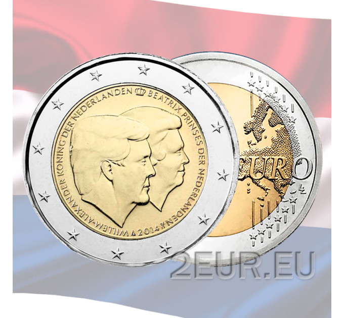 Pays-Bas 2 euros UNC 2014 - 200ème anniversaire du royaume des Pays-Bas