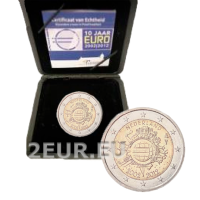 Pays-Bas 2 euros BE 2012 - 10 ans d'euro cash