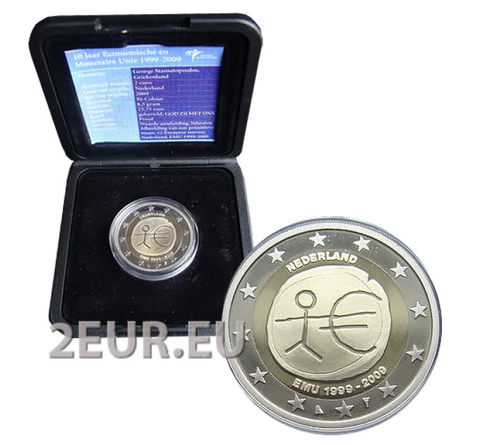 Pays-Bas 2 euros BE 2009 - 10 ans Euro