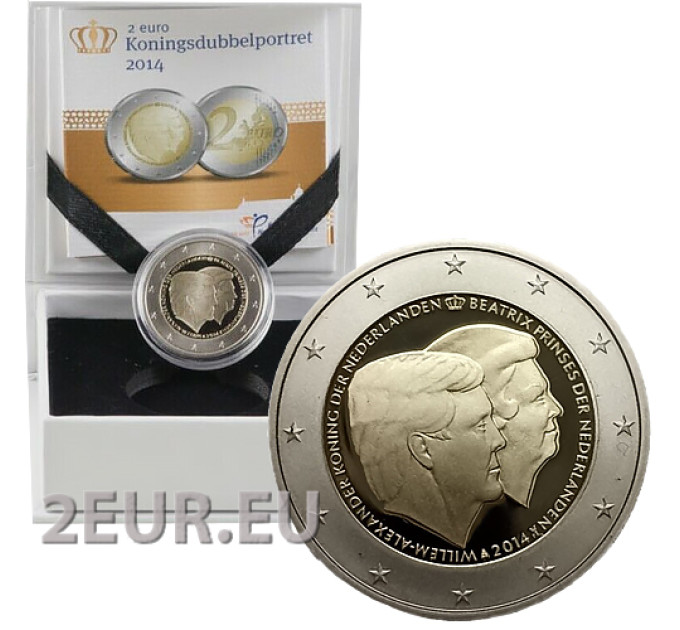 Pays-Bas 2 euros BE 2014 - Le roi Willem-Alexander et la princesse Beatrix