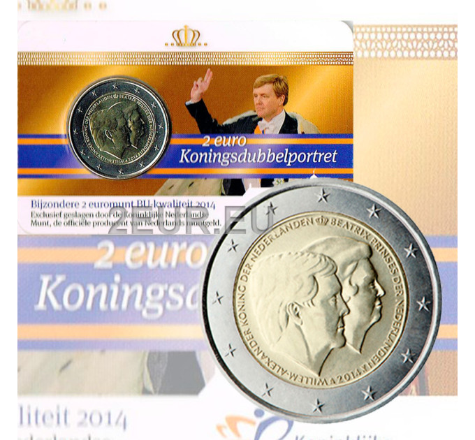 Pays-Bas 2 euros BU 2014 - Roi Willem-Alexander et Princesse Beatrix C/C