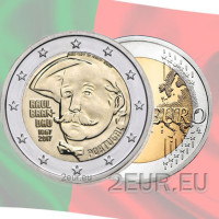Portugal 2 euros UNC 2017 - 150 ans depuis la naissance de Raul Brandão