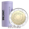 Portugal 2 euros UNC rouler 2015 - 30e anniversaire du drapeau de l'UE
