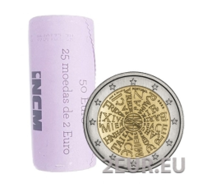 Portugal 2 euros UNC rouler 2023 - La paix entre nos mains