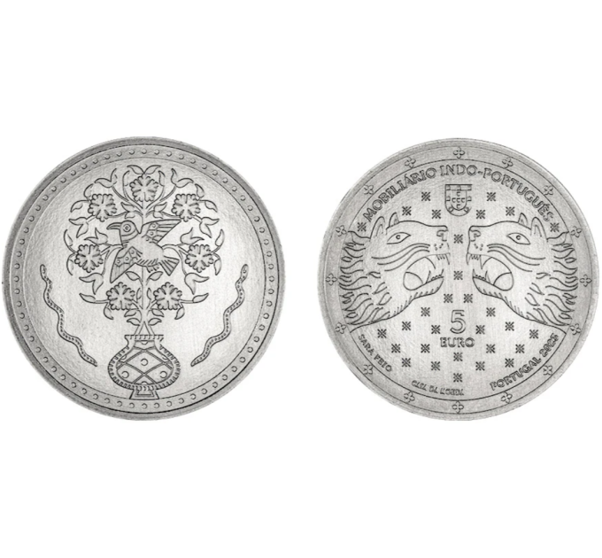 Portugal 5 euros UNC 2023 - Meubles indo-portugais