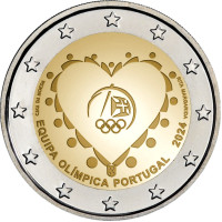 Portugal 2 euros UNC 2024 - Jeux olympiques