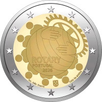 Portugal 2 euros UNC 2026 - Centenaire de la Fondation Rotary au Portugal