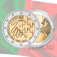 Portugal 2 euros UNC 2015 - 150e anniversaire de la Croix-Rouge portugaise
