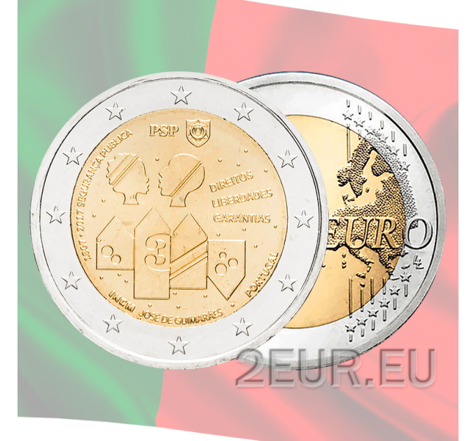 Portugal 2 euros UNC 2017 - 150 ans de sécurité publique
