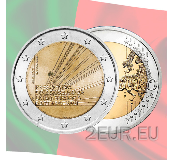 Portugal 2 euros UNC 2021 - Présidence du Conseil de l'Union européenne
