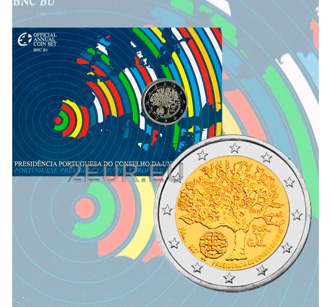 Portugal 2 euros BU 2007 - Présidence de l'UE