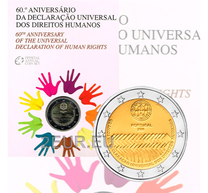 Portugal 2 euros BU 2008 - 60 Ans Droits de l'Homme  