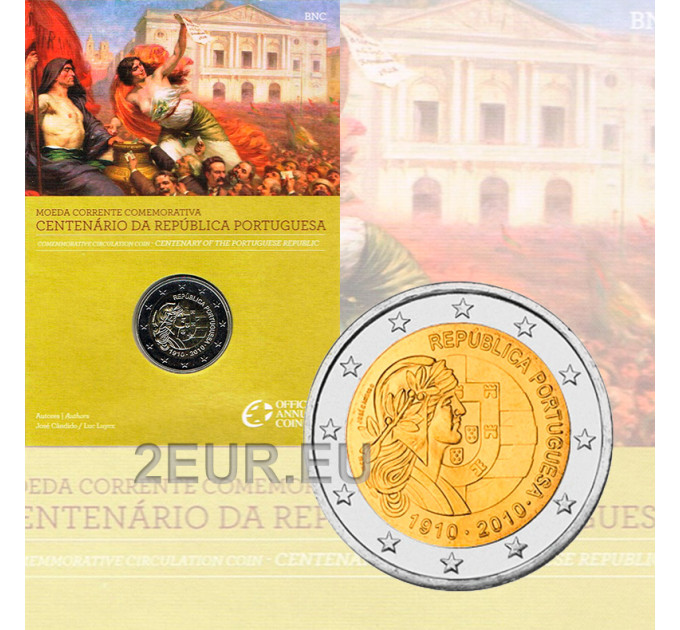 Portugal 2 euros BU 2010 - Centenaire de la République portugaise  