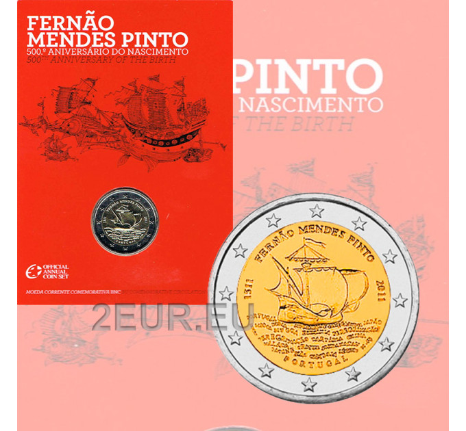 Portugal 2 euros BU 2011 - 500e anniversaire de la naissance de Fernao Mendes Pinto  