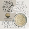 Portugal 2 euros BU 2018 - 250e Anniversaire de l'Imprimerie Nationale INCM  