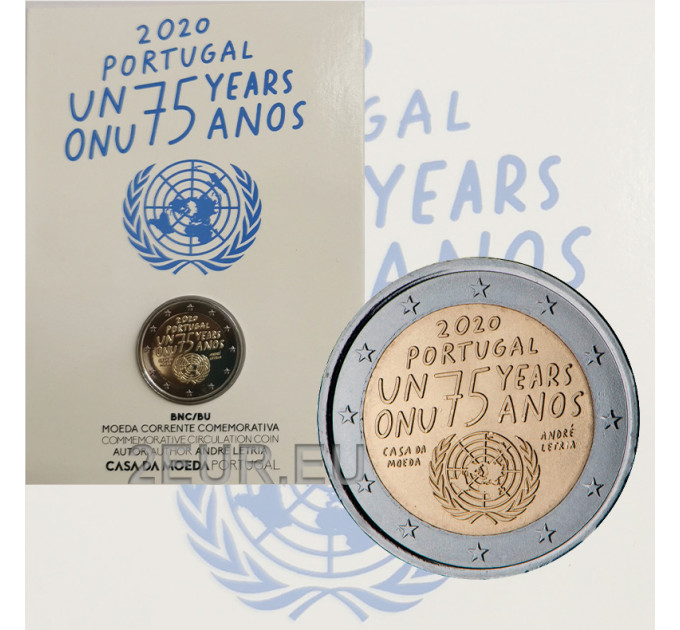 Portugal 2 euros BU 2020 - 75 Ans Nations Unies  