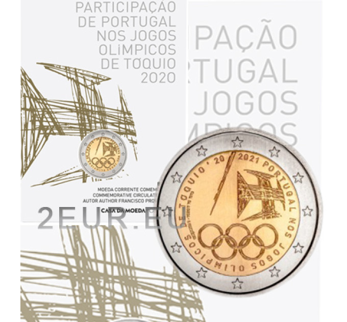 Portugal 2 euros BU 2021 - Jeux olympiques d'été 2020  