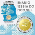 Portugal 2 euros BU 2022 - 100e anniversaire de la première traversée aérienne de l'Atlantique Sud  
