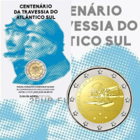 Portugal 2 euros BU 2022 - 100e anniversaire de la première traversée aérienne de l'Atlantique Sud Portugal 2 euros BU 2022 - 100e anniversaire de la première traversée aérienne de l'Atlantique Sud