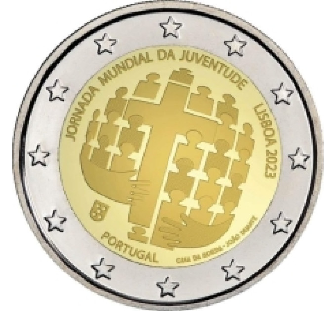 Portugal 2 euros UNC 2023 - Journée mondiale de la Jeunesse