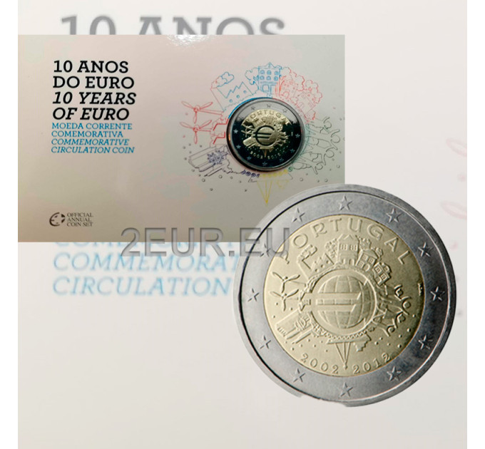 Portugal 2 euros BE 2012 - 10 Ans d'Euro Cash  