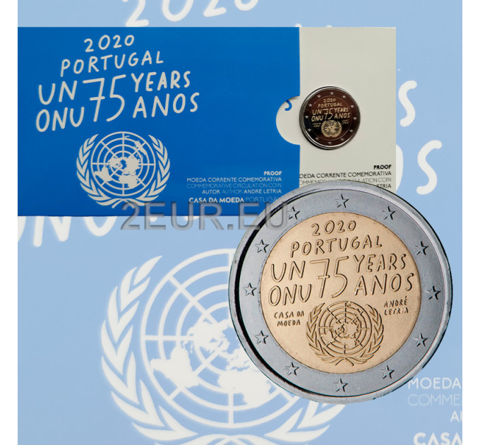 Portugal 2 euros BE 2020 - 75 Ans Nations Unies  