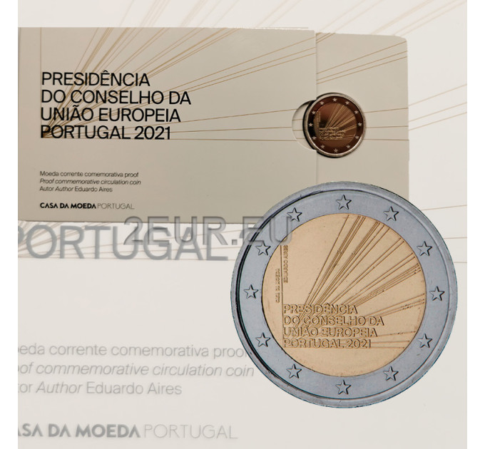 Portugal 2 euros BE 2021 - Présidence du Conseil de l'Union européenne  