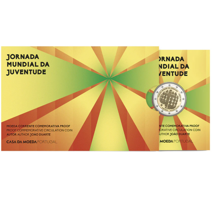 Portugal 2 euros BE 2023 - Journée mondiale de la Jeunesse