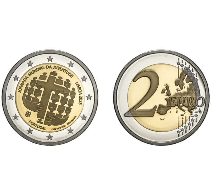 Portugal 2 euros BE 2023 - Journée mondiale de la Jeunesse