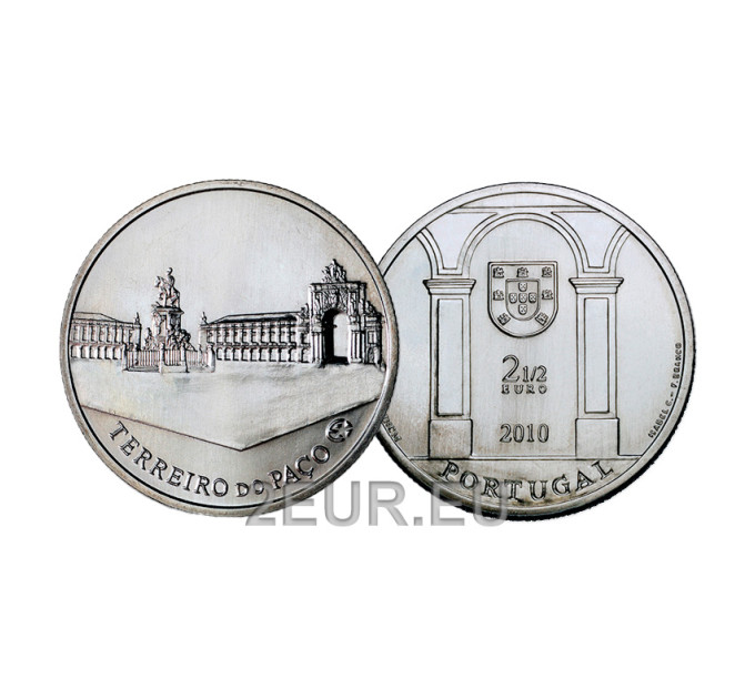 Portugal 2,5 euros UNC 2010 - TERREIRO DO PAÇO