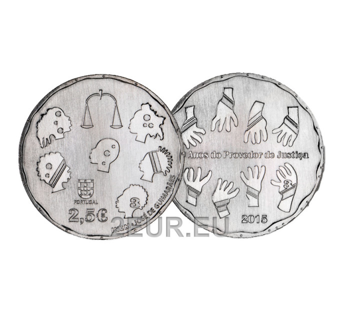Portugal 2,5 euros UNC 2015 - 40 ans du Médiateur