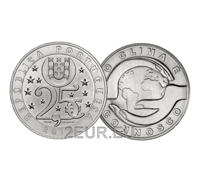 Portugal 2,5 euros UNC 2015 - Le changement climatique