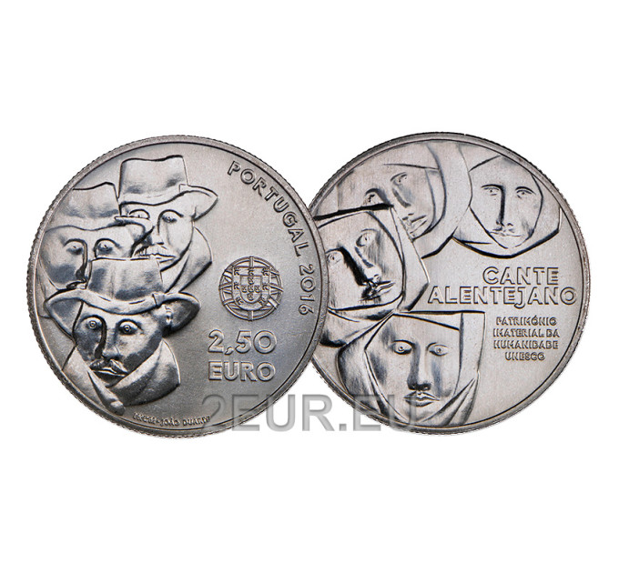 Portugal 2,5 euros UNC 2016 - Chant polyphonique de l'Alentejo