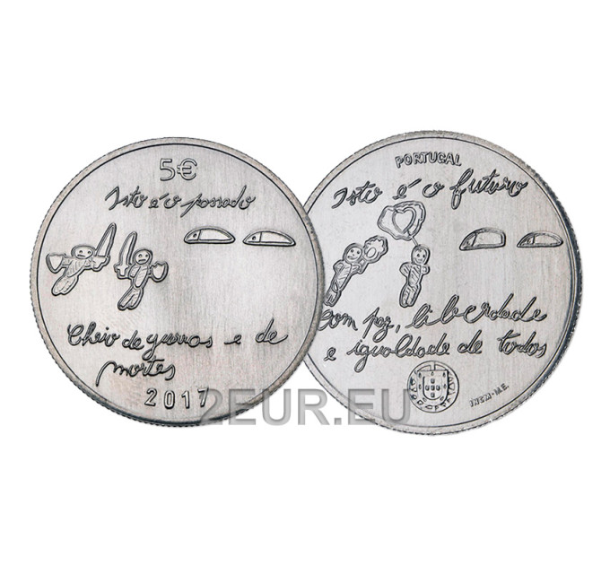 Portugal 5 euros UNC 2017 - La Jeunesse et l'Avenir