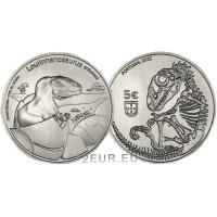 Portugal 5 euros UNC 2022 - Dinosaures au Portugal