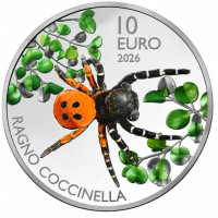 Saint-Marin 10 euros BU 2026 - Coccinelle Araignée