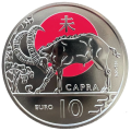 Saint-Marin 10 euros BU 2024 - Calendrier Lunaire Chinois - "Chèvre"
