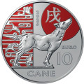 Saint-Marin 10 euros BU 2025 - Calendrier Lunaire Chinois - "Chien"
