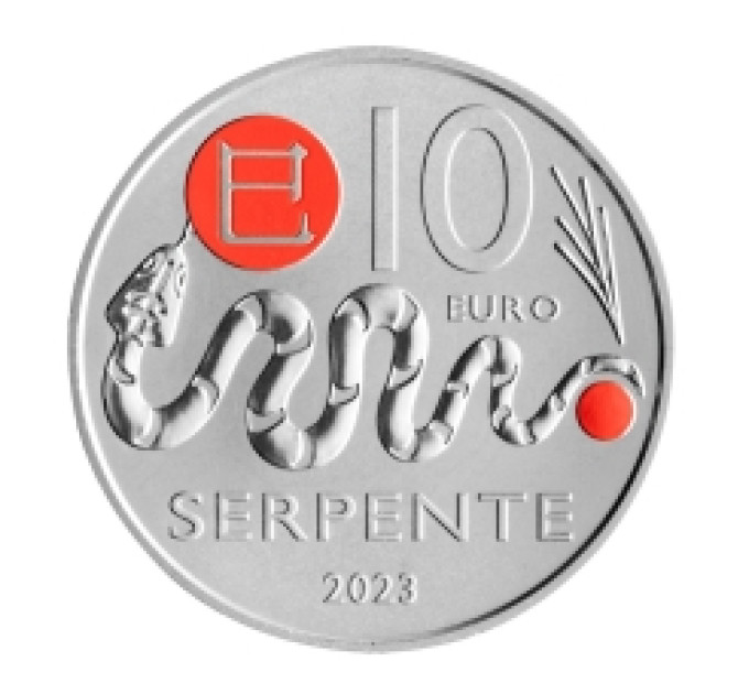 Saint-Marin 10 euros BU 2023 - Calendrier Lunaire Chinois - "Serpent"