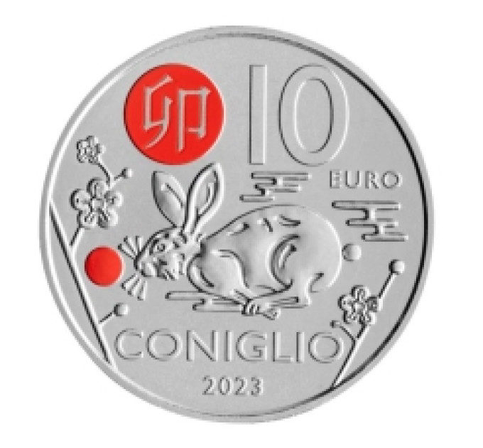 Saint-Marin 10 euros BU 2023 - Calendrier Lunaire Chinois - "Lapin"